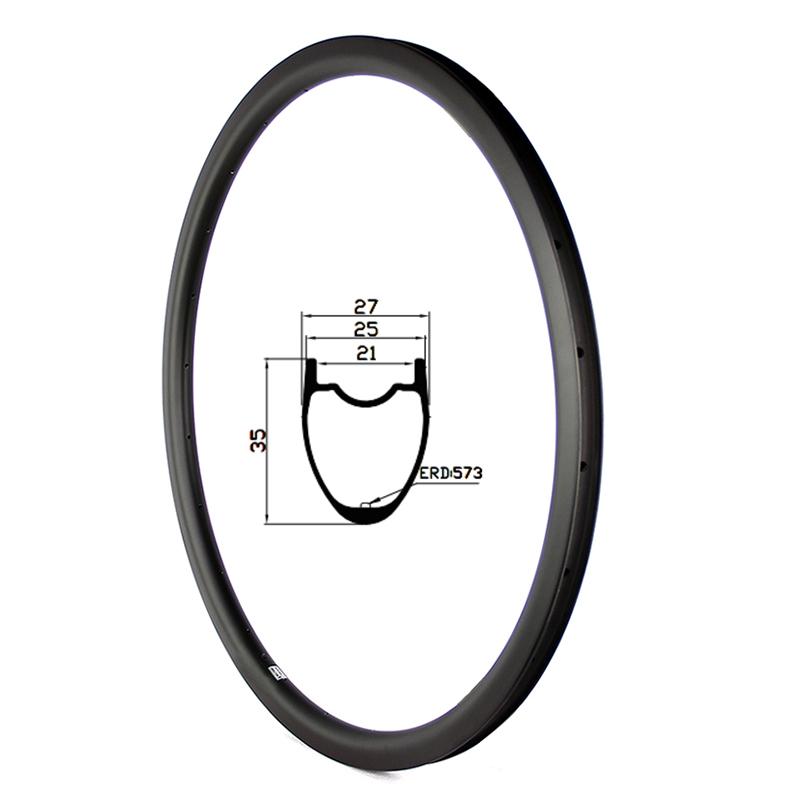 35mm carbon hookless rim