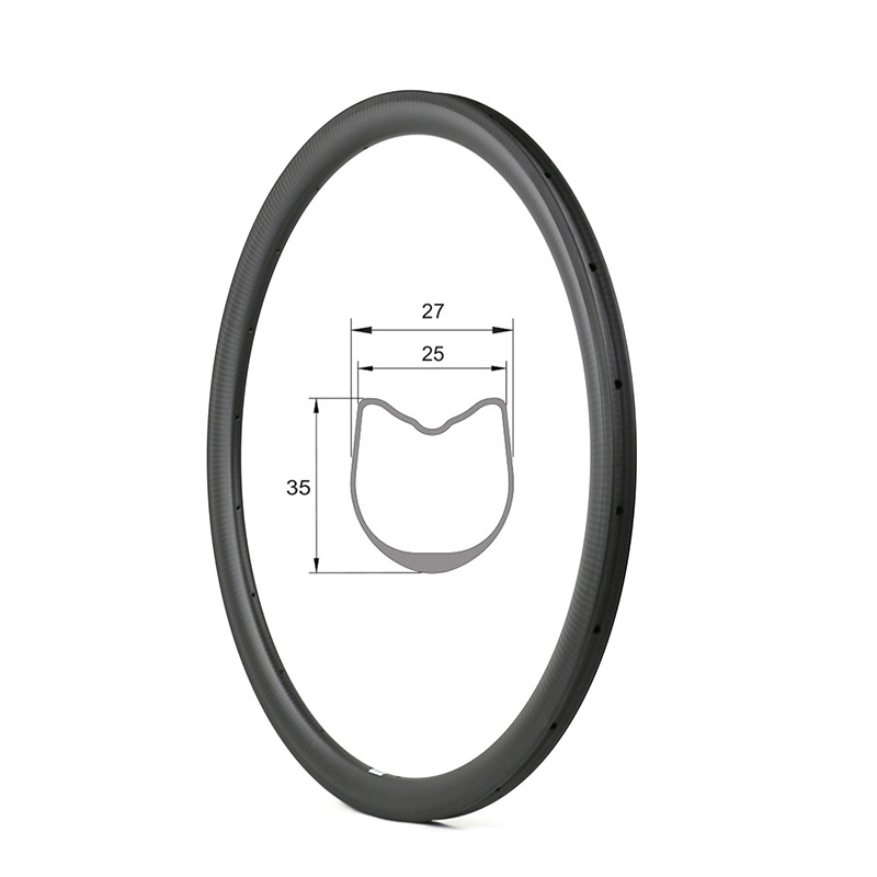 35mm carbon tubular rim