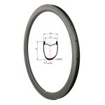 40mm carbon gravel rim