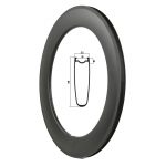 88mm tubuless carbon rims