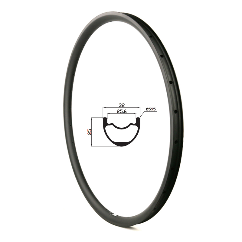 27.5er 32mm width carbon rim