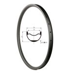 29er mtb carbon rim 36mm width