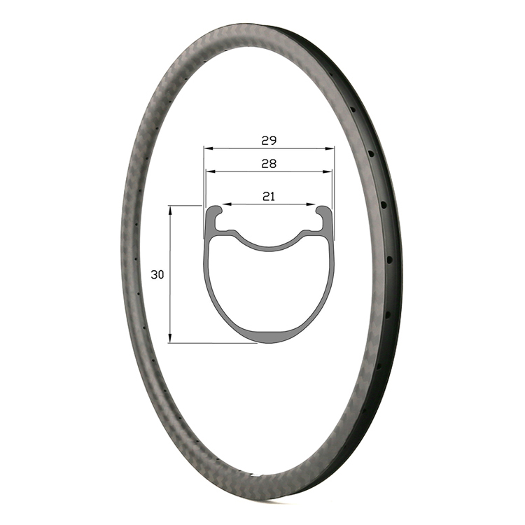 30mm tubeless 28mm width carbon rim