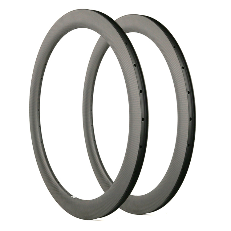 700C 55mm carbon tubeless rims