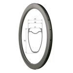 55mm carbon tubeless rim