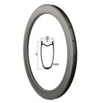 60mm hookless carbon rim