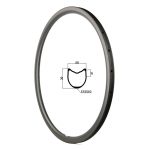 30mm tubular carbon rim