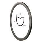 40mm tubular carbon rims