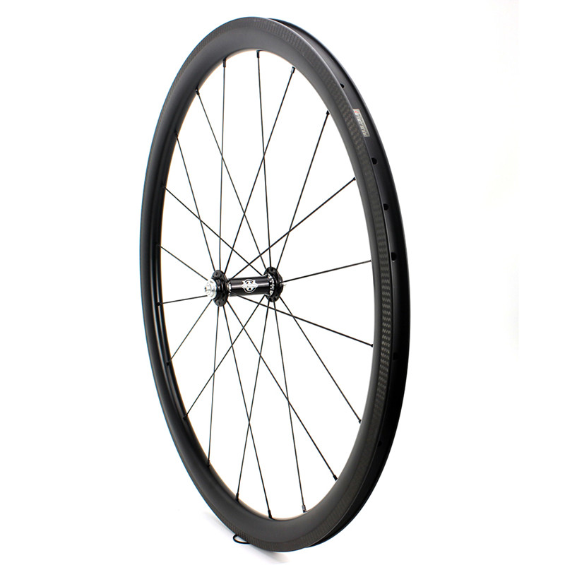 35mm carbon front tubular wheel