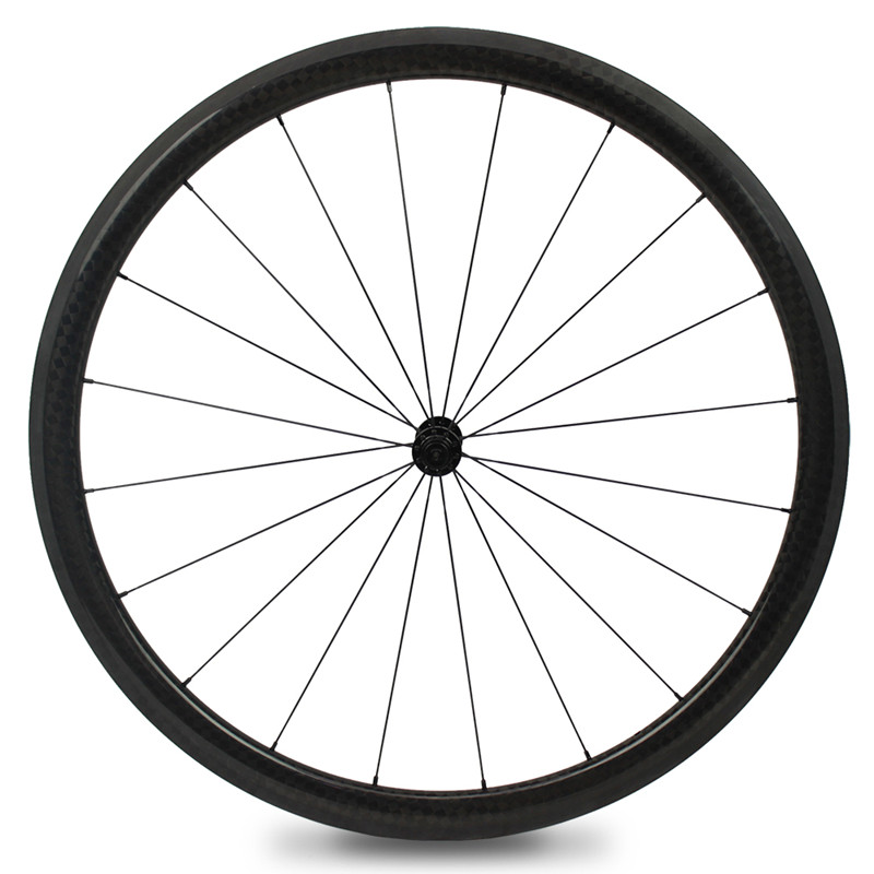 55mm carbon tubular front wheel